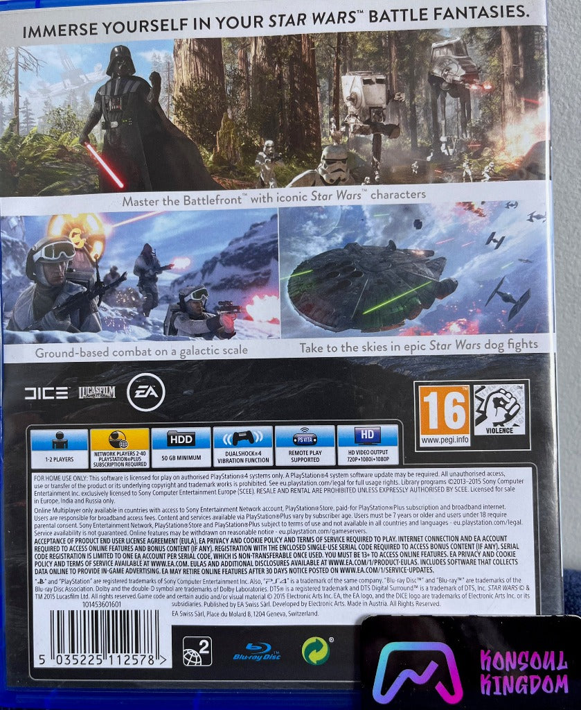 Star Wars: Battlefront for Playstation 4 - Pre-loved and Fully Tested